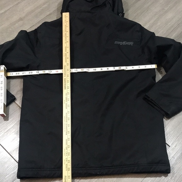 Spyder Racing Thinsulate Black Parka Sky Jacket size S - Picture 15 of 15